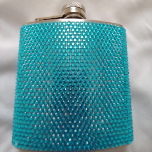 Blue Sequin Flask - Picture 3 of 3